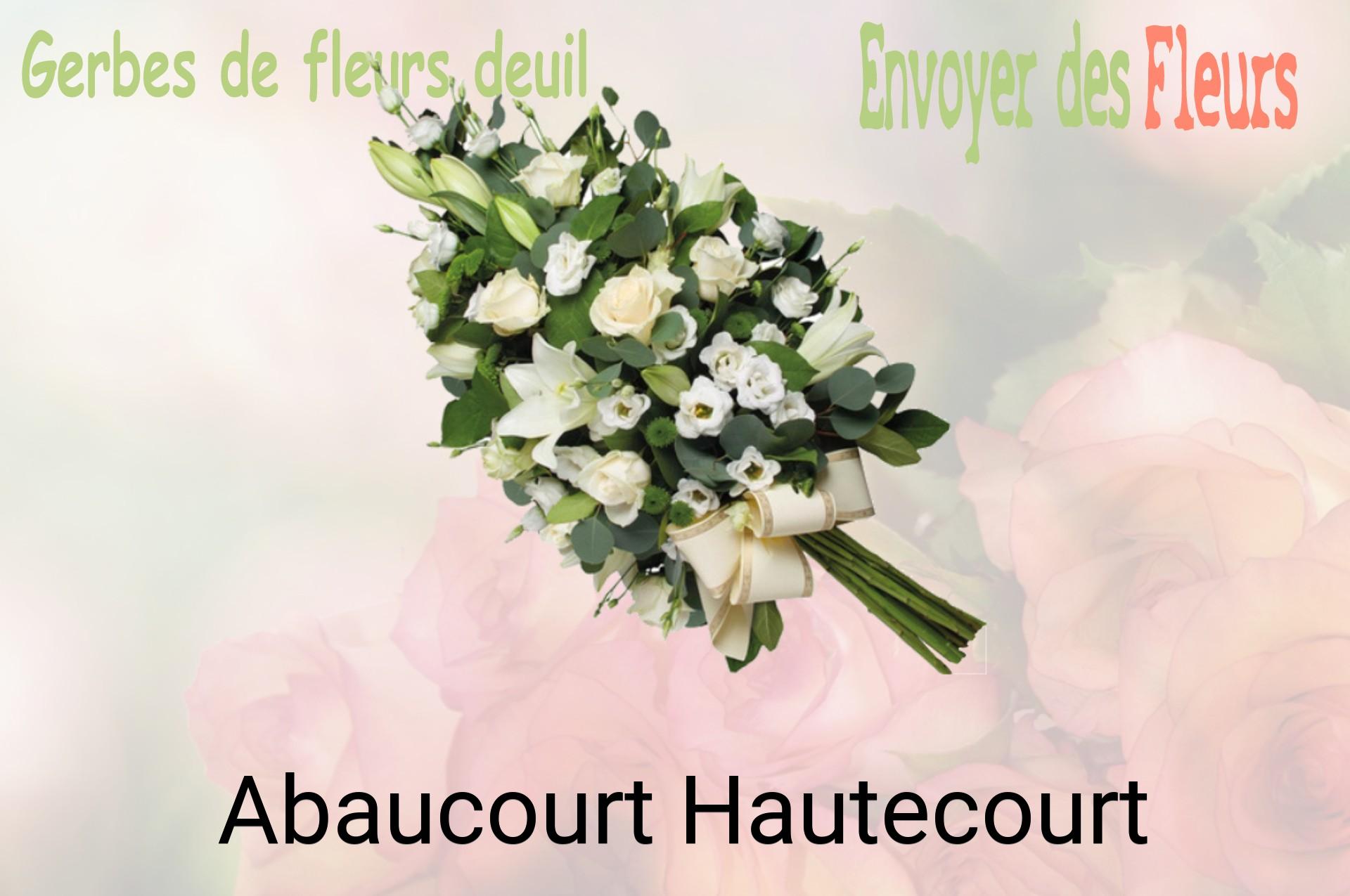 Gerbe de fleurs de deuil livrée à Abaucourt-Hautecourt
